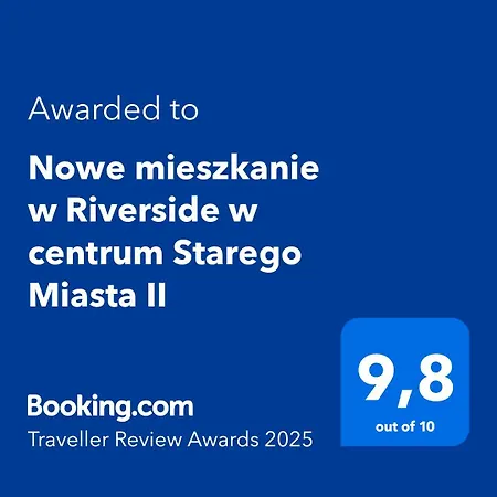 Nowe Mieszkanie W Riverside W Centrum Starego Miasta Ii Z Parkingiem
