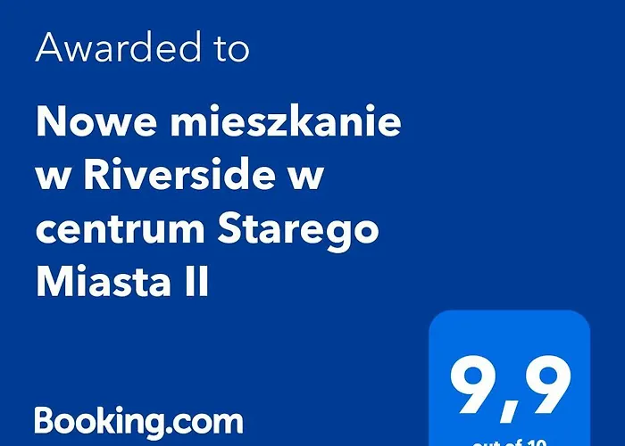 Nowe Mieszkanie W Riverside W Centrum Starego Miasta Ii Z Parkingiem Apartman